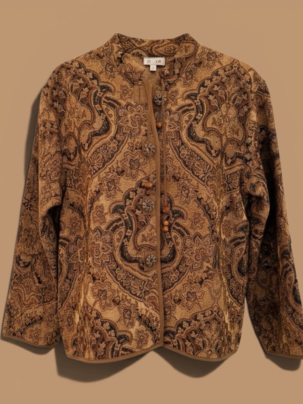 Vintage 1990s Flashback Paisley Tapestry Jacket Bohemian/Western Vibes XL